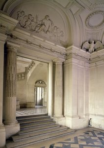 Udsigt over den centrale vestibule, bygget 1642-51